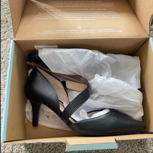 Lifestride Suki Black Pumps Size 9.5W - Picture 6 of 10